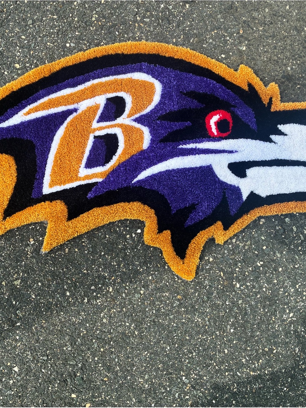 Baltimore Ravens Inspired Original Handmade Rug